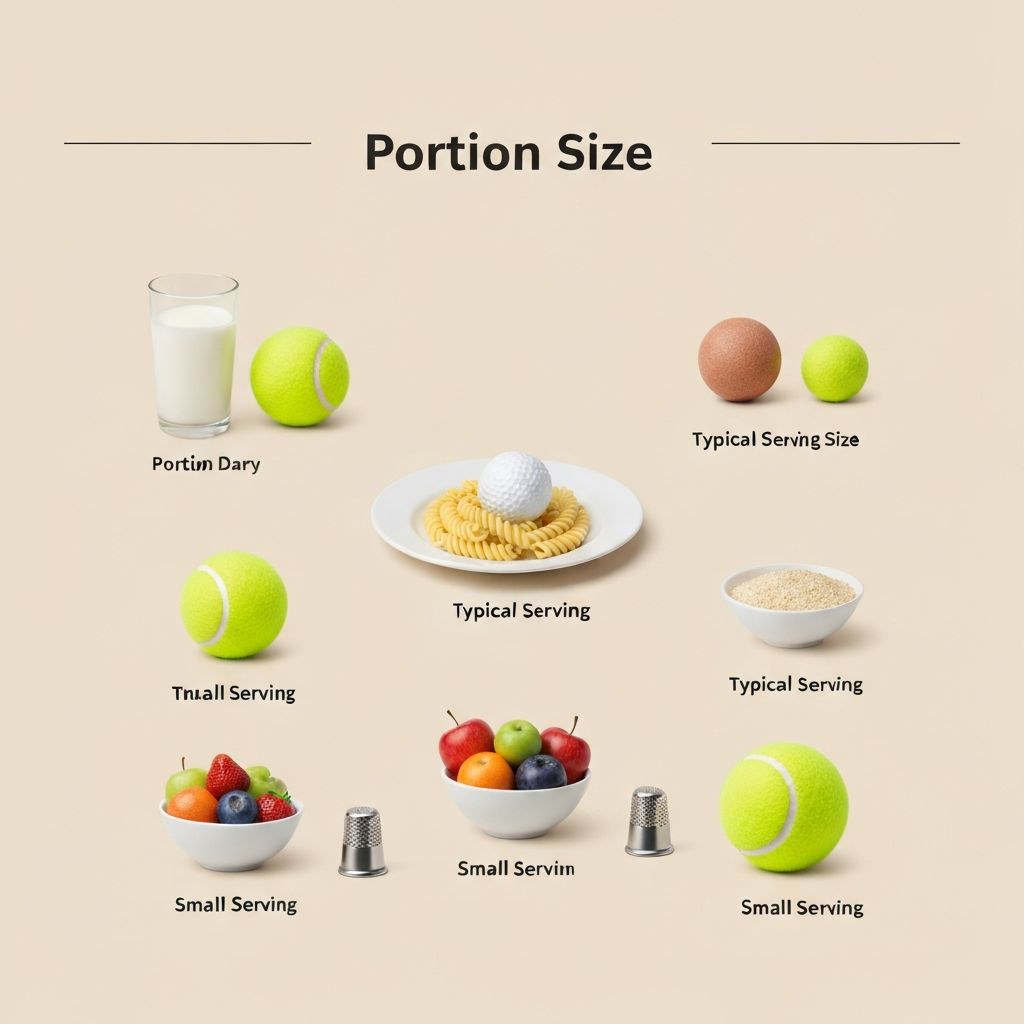 Visual portion guides